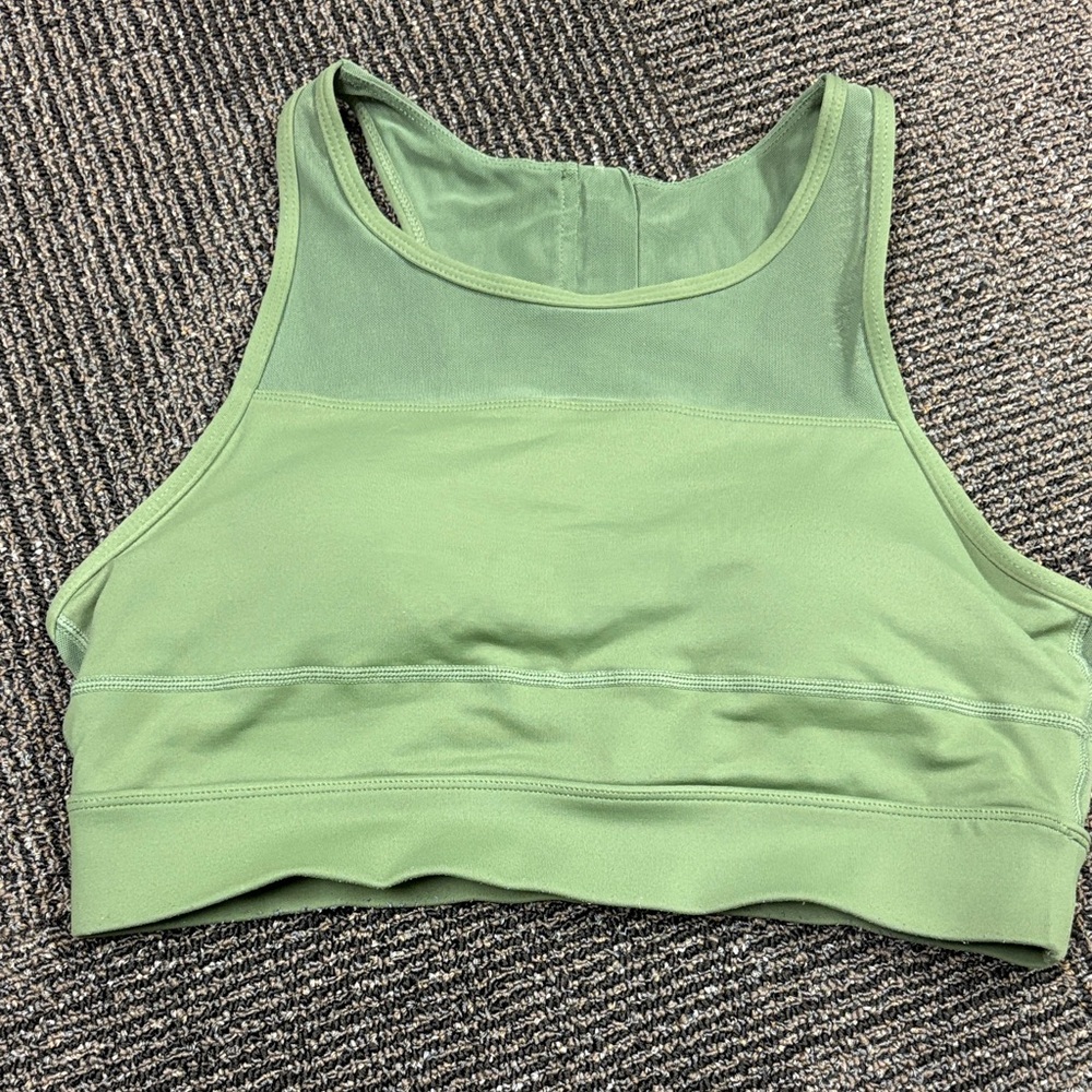 Green Sports Bra